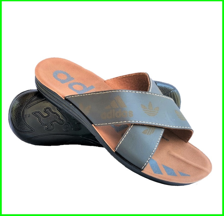 Чоловічі Шлепанці Тапочки Adidas Сланці Сері Адас ( розміри: 41,42,43) Дніпро - фото 9