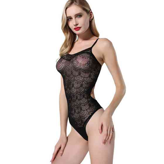 Еротичний боді жіночий мереживна сітка, сексуальна білизна, універсальний розмір зріст: 145–185 см One Size, чорний, 60112 Кам'янець-Подільський