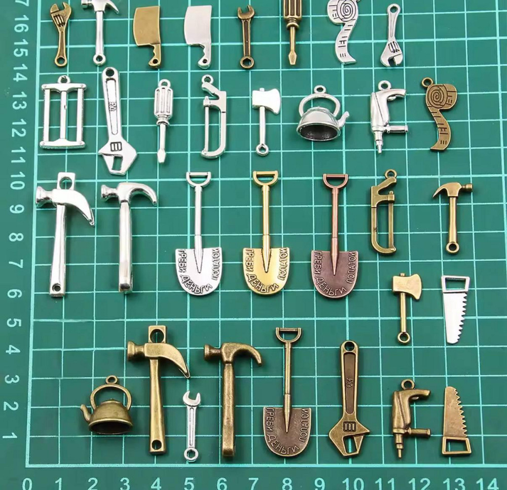 Набор металлических подвесок инструменты 10 шт – случайный микс Киев - изображение 1