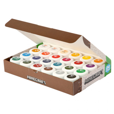 Гуашевые краски Yes Minecraft 24 кольорів по 20 мл (230409) Винница - изображение 2