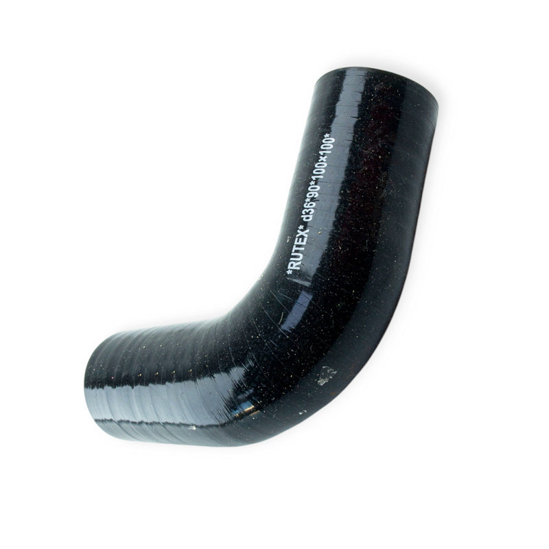 Патрубок кут d-36 L-100*100 90град. силікон універсальний Мукачево - фото 1