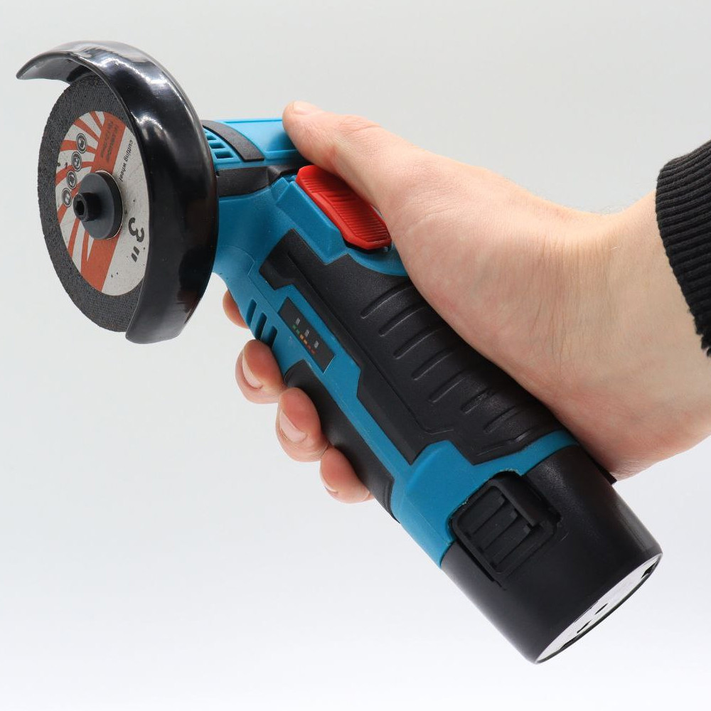 Акумуляторна болгарка, акумулятор 12V, диск 75мм / Міні болгарка / Компактна болгарка Київ - фото 8