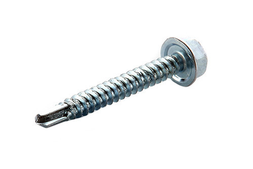 Саморіз із шестигранною головкою 6,3*38 DIN 7504K зі свердлом для металу (пач 25 шт.) APRO Рівне - фото 1