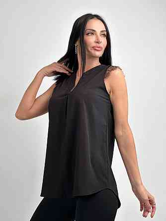 Літня блузка з мереживом "Diana" оптом | Розпродаж моделі Київ