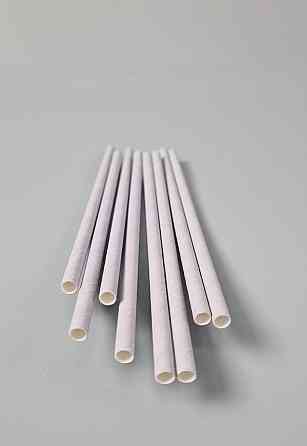 Соломка трубочка паперова 25 шт. сіра (1 пачка) Харків