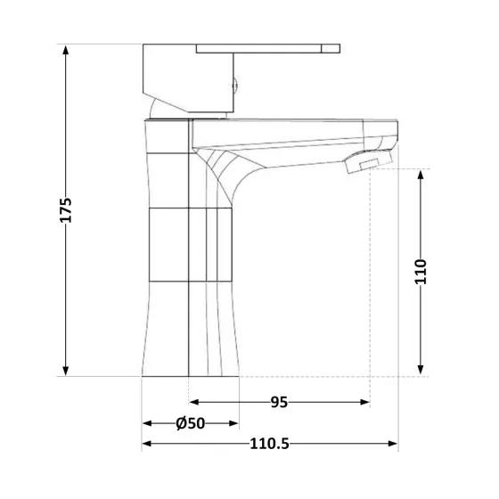 Смеситель для раковины Brinex 37W 001 Киев