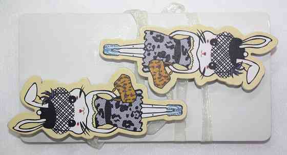 Магніти для штор і гардин (185м) Зайчик набір 2 шт Різнокольоровий (81-096) Київ