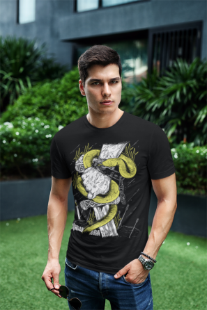 Футболка для мальчика аниме Винланд Сага Аниме Аскеладд оверсайз (рост от 165 до 180 ) Черний AnimeJ0621m Днепр