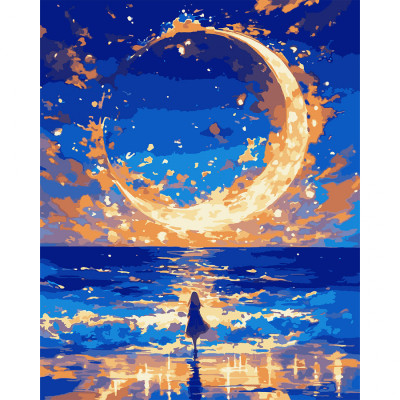 Картина по номерам Santi Місяць у вогнях 40*50см LED (955068) Винница - изображение 1
