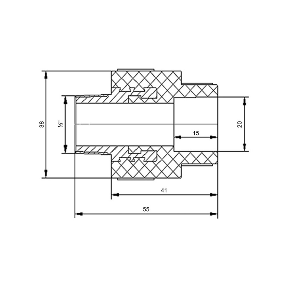 Муфта PPR Blue Ocean 