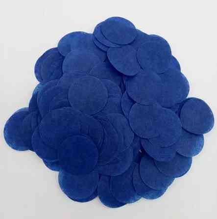 Конфетти кружки из бумаги 10 г 25 мм синий Киев