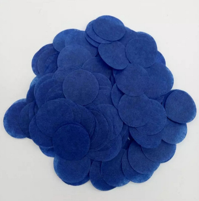 Конфетти кружки из бумаги 10 г 25 мм синий Киев - изображение 1