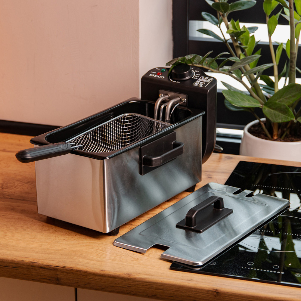 Фритюрниця професійна Sokany WJ800 на 3.5 літра, 2000 Вт, 2000 Вт Коломия - фото 9