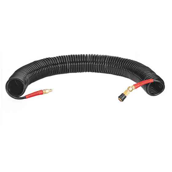 Шланг BLACK M-Flex 6.5×10 мм, 20 м, спиральный полиуретановый, с поворотным шарниром, латунными быстроразъемными соединениями, Киев