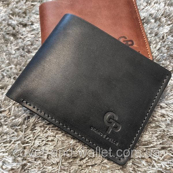 Вінтажний чоловічий гаманець ручної роботи на магнітах Grande Pelle 505110 Київ - фото 4