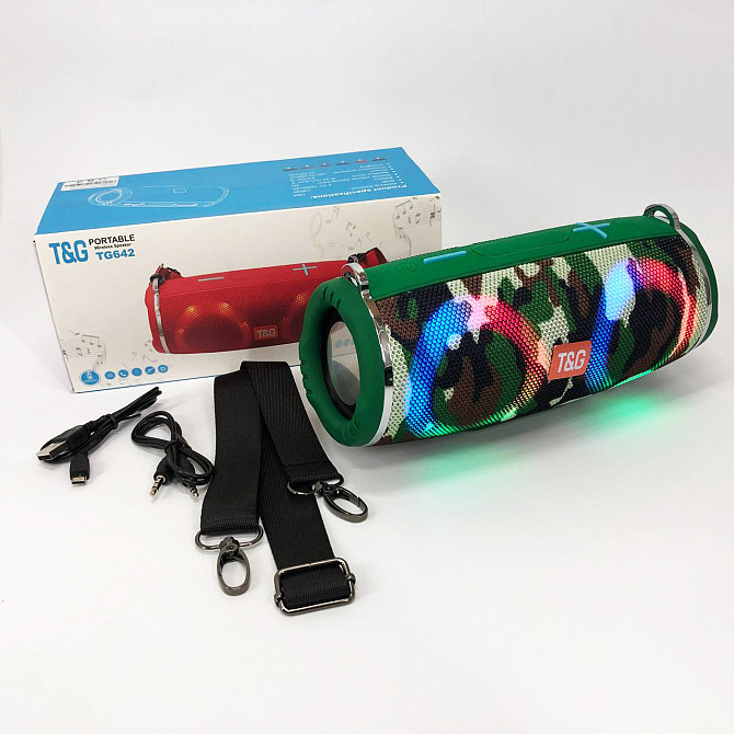 Колонка з підтримкою bluetooth TG642, Потужна колонка блютуз з підсвічуванням, Колонка KQ-795 для вечірки Київ - фото 1