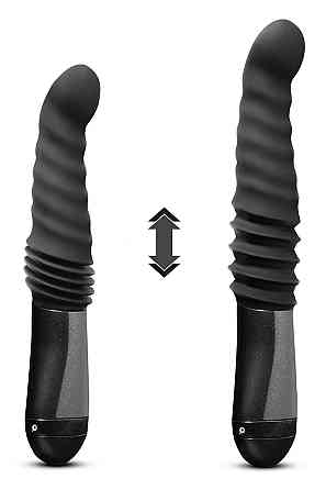 Роскошный вибратор с фрикциями Blush Temptasia Lazarus черный Sex Aura Киев