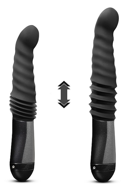 Роскошный вибратор с фрикциями Blush Temptasia Lazarus черный Sex Aura Киев - изображение 2