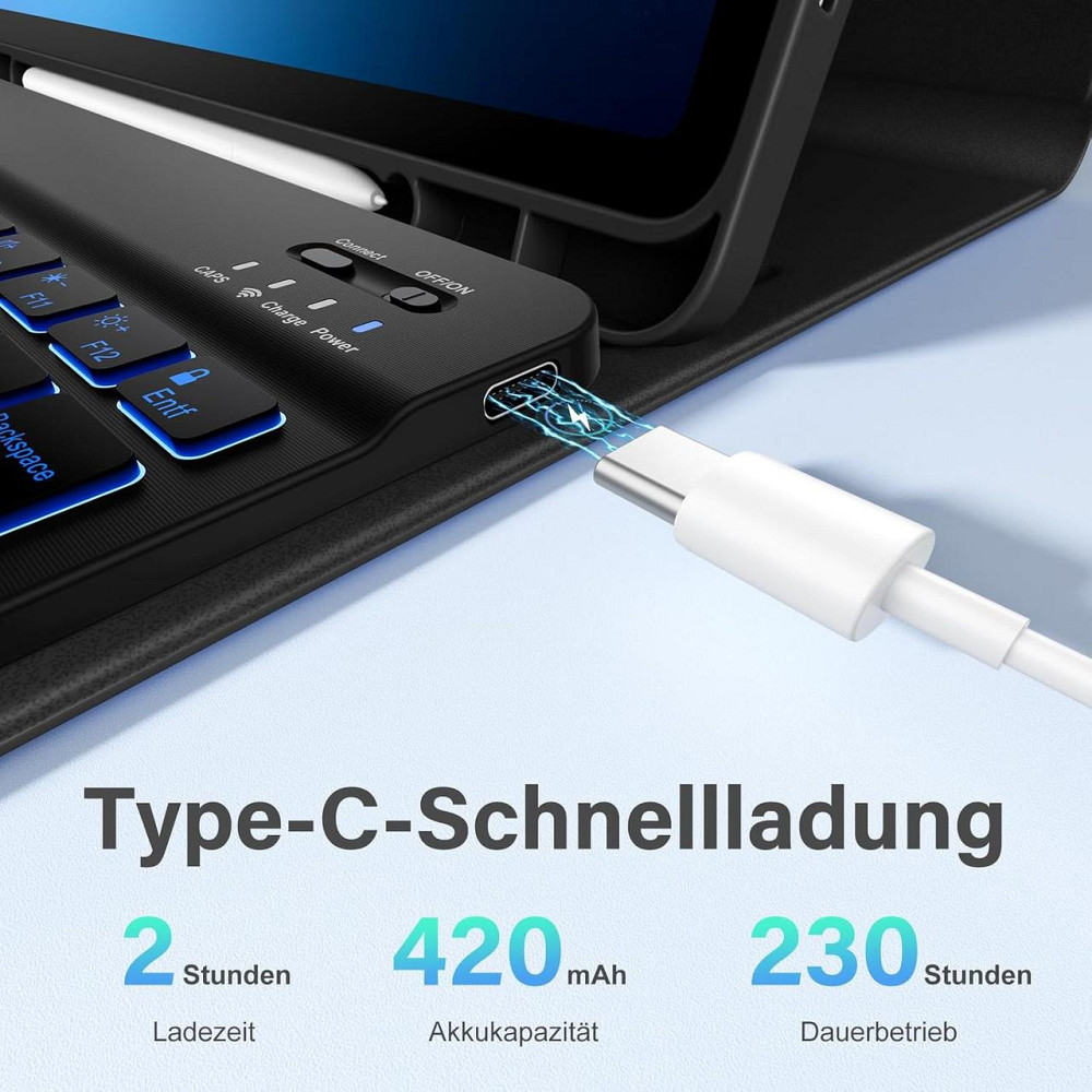 УЦЕНКА! Противоударный чехол-книжка ROOFEI на Samsung Galaxy Tab S9 Fe 10.9 Inch/S9 11 Inch 2023 (SM-X710/SM-X716B/SM-X718U) Днепр - изображение 7