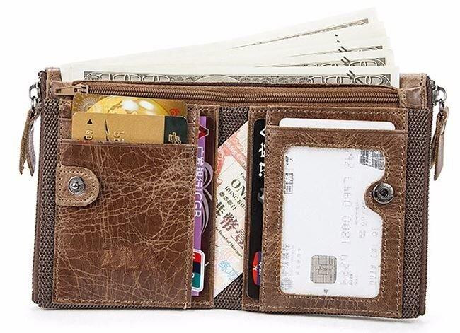 Гаманець чоловічий світло-коричневий (Vintage) Київ - фото 19