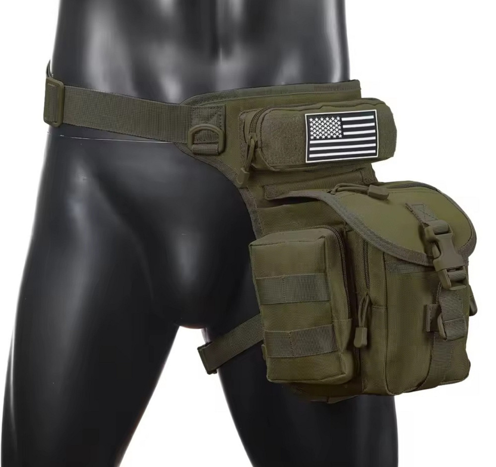 Сумка на бедро на ногу олива прочная вместительная набедренная Одесса - изображение 1