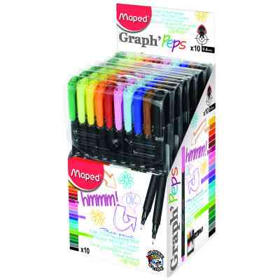 Лайнер Maped Graph Peps 0.4 мм 10 цветов (MP.749150) Винница