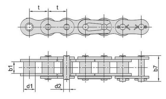 Ланцюг редуктора мотоблок 156F Мукачево