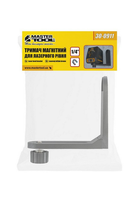 MASTERTOOL Тримач для лазерного рівня MASTERTOOL магнітний ABS ¼" 30-0911 Коломия - фото 10