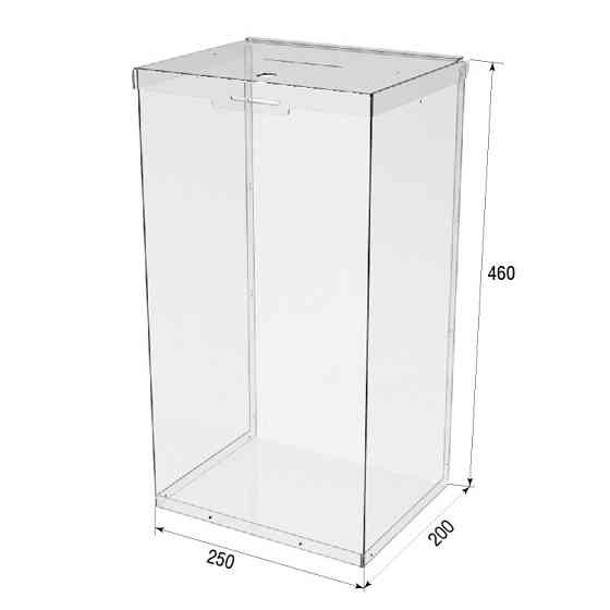 Ящик EKOSTAR с замком для пожертвований и сбора денег 250x200x460. Объем 23 литров Киев