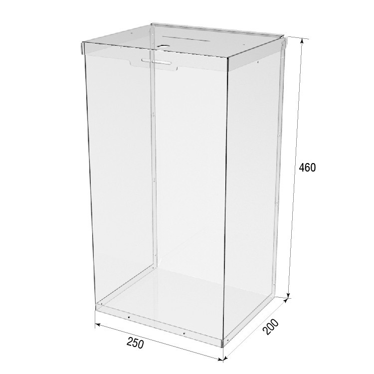 Ящик EKOSTAR с замком для пожертвований и сбора денег 250x200x460. Объем 23 литров Киев - изображение 4