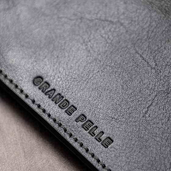 Оригинальное кожаное портмоне унисекс GRANDE PELLE 11513 Черный Киев
