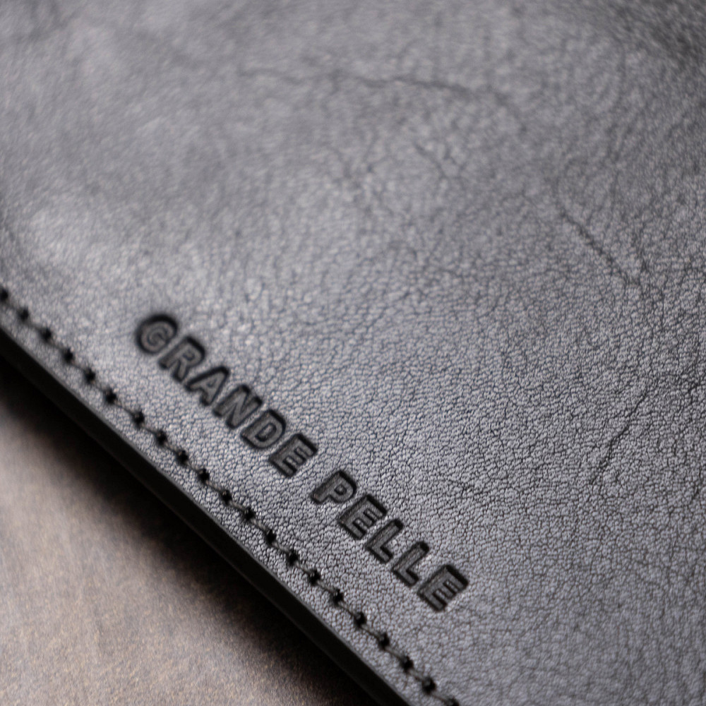 Оригінальне шкіряне портмоне унісекс GRANDE PELLE 11513 Чорний Київ - фото 2