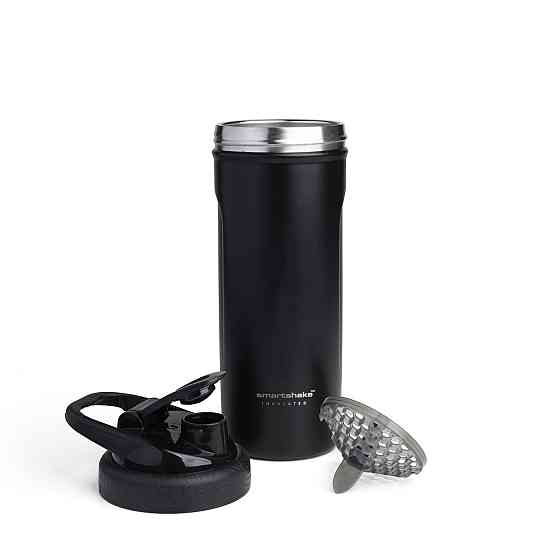 Шейкер спортивний SmartShake металевий Insulated Steel 750ml Black Каменское