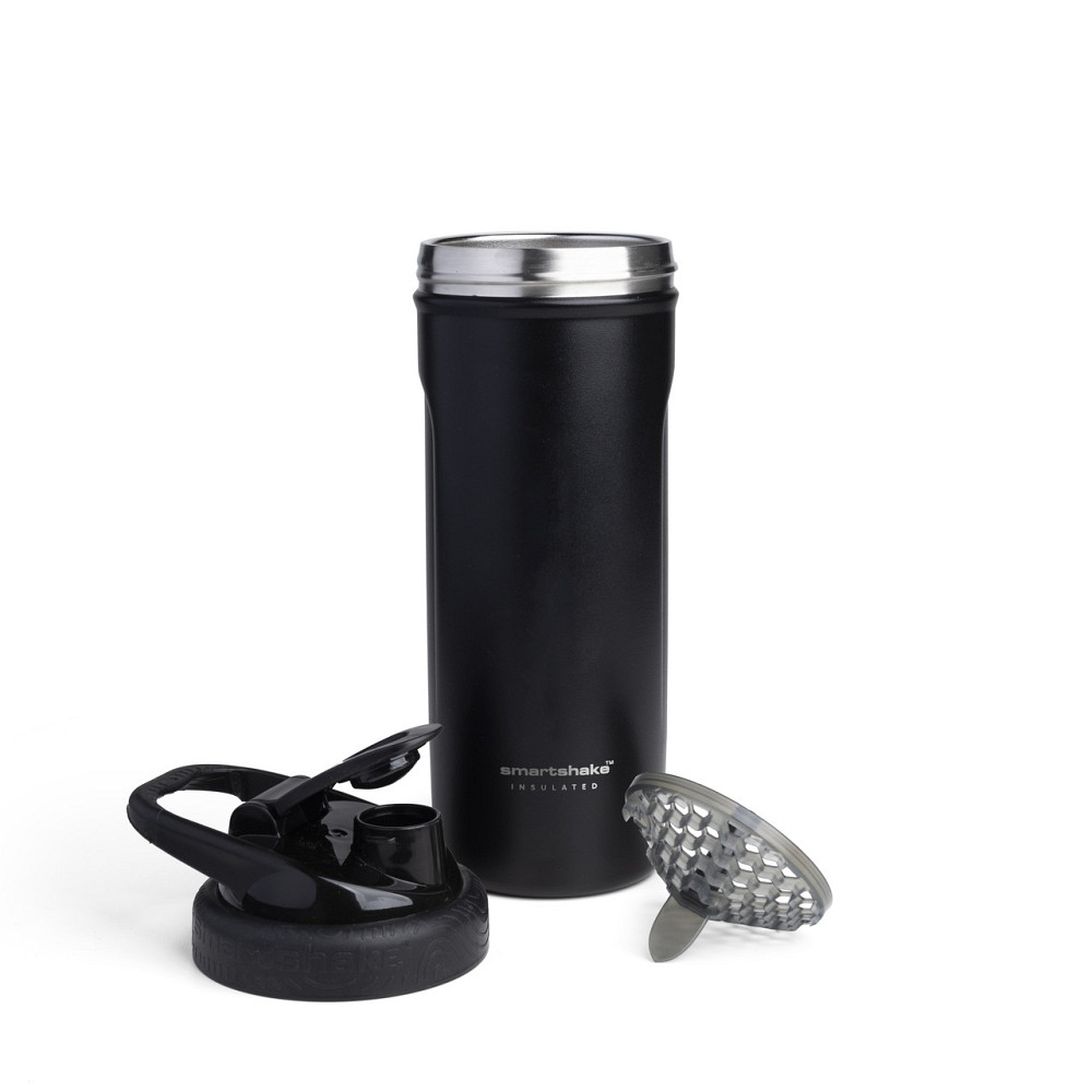Шейкер спортивний SmartShake металевий Insulated Steel 750ml Black Кам'янське - фото 4