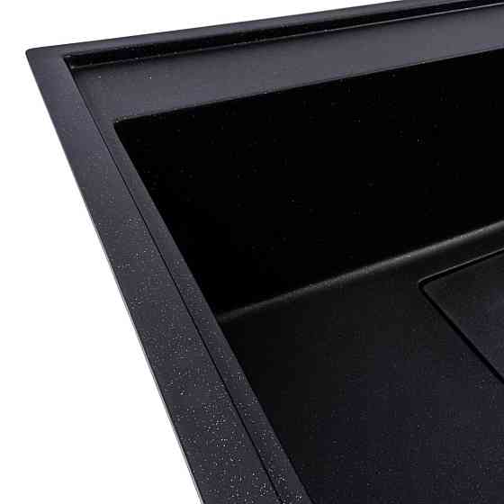 Гранітна мийка VALESO SHERLIT 6050 матова Чорний металік Коломия