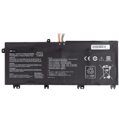 Аккумулятор для ноутбука ASUS B41N1711-4S1P 15.2V 4150mAh PowerPlant (NB431670) Винница - изображение 1