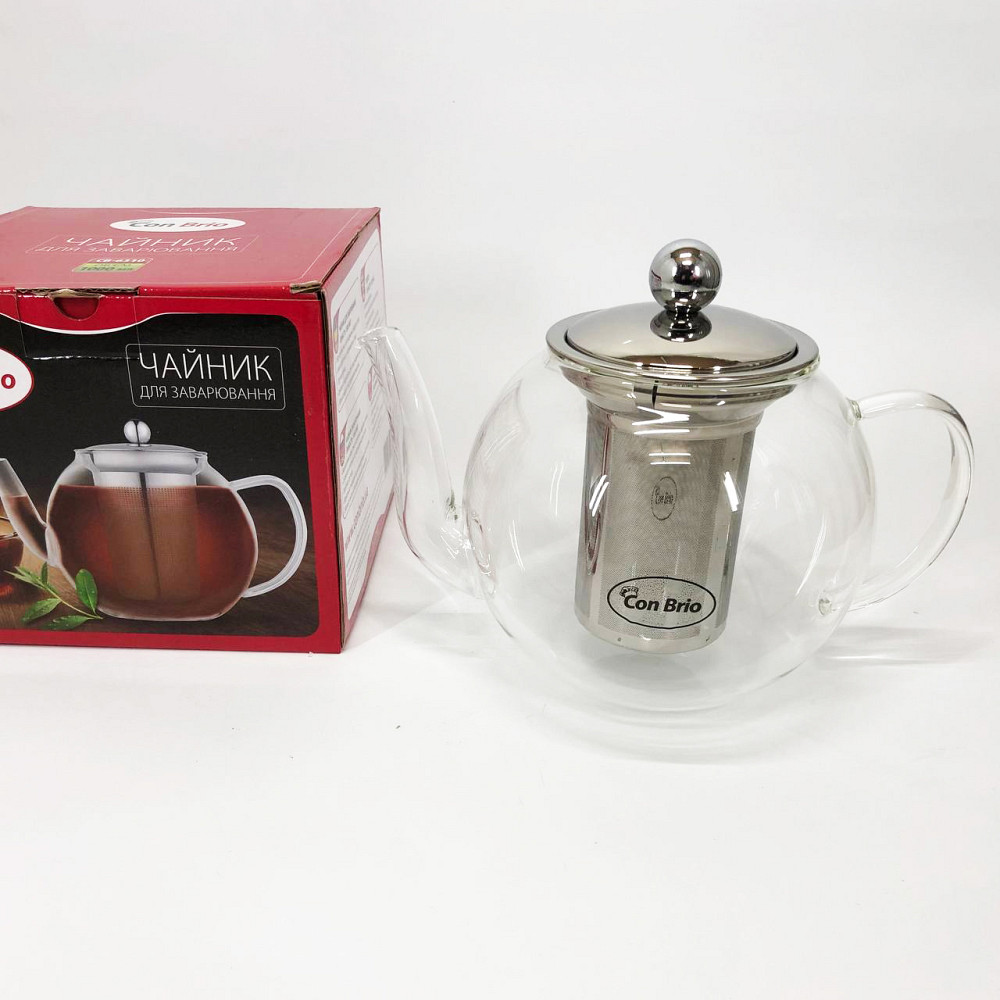 Эксклюзивные заварочные чайники, Заварники для чая и кофе, Стильный стеклянный заварочный чайник BE-31 Львов - изображение 4