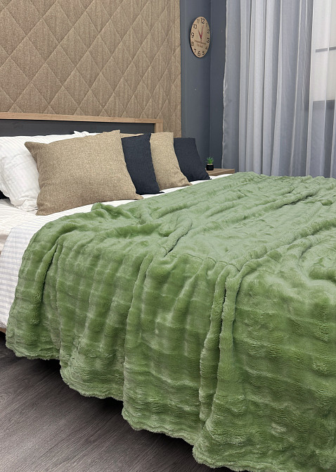 Плед-покривало 200х230 см (+-5см) Soft Night  Салатовий (87-130) Київ - фото 5