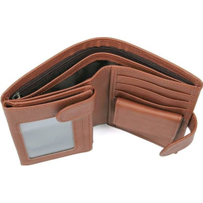 Портмоне Vintage З натуральної шкіри Коричневе (14534) Вінниця - фото 2