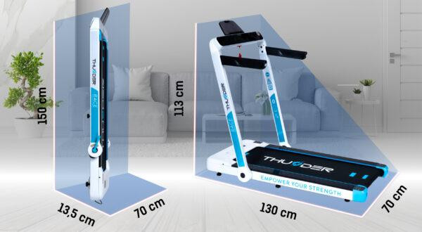 Бігова доріжка електрична THUNDER RACE-WHITE Київ - фото 3