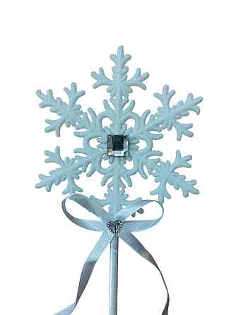 Паличка для феї зі сніжинкою для костюма 43 см білий Київ