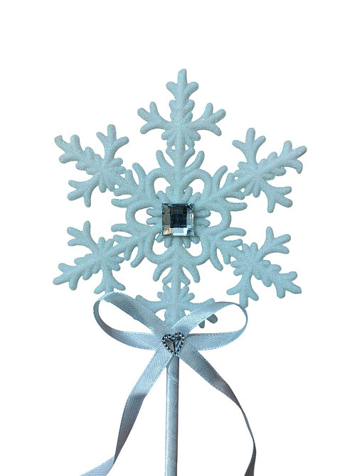 Паличка для феї зі сніжинкою для костюма 43 см білий Київ - фото 2