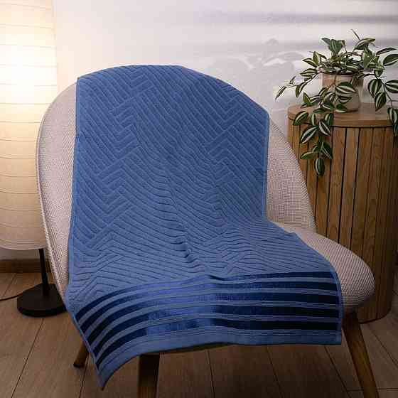 Набор махровых полотенец SOFT 3шт GM Textile 50х90см, 50х90см, 70х140см 500г/м2 (Синий) Сумы