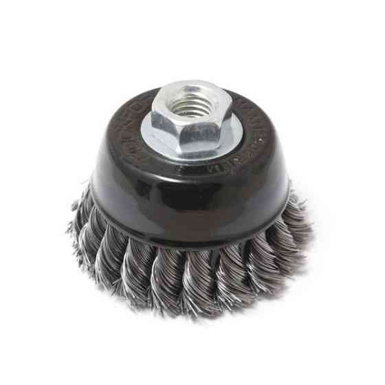 Кордщітка чашеподібна сталева кручена для КШМ 75мм, в блістері Одеса