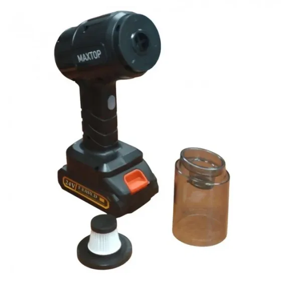 Акумуляторний автомобільний пилосос Maxtop MP-251 150W, 8500Pa, 6 насадок, HEPA, Black Одеса