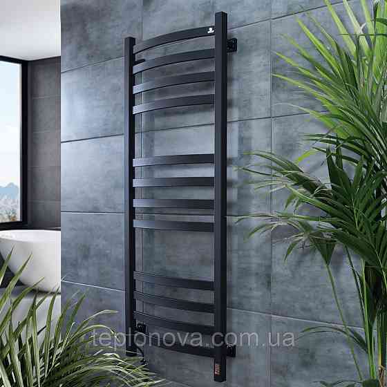 Полотенцесушитель электрический Navin Avalon 480х1200 Sensor левый, черный муар Черновцы