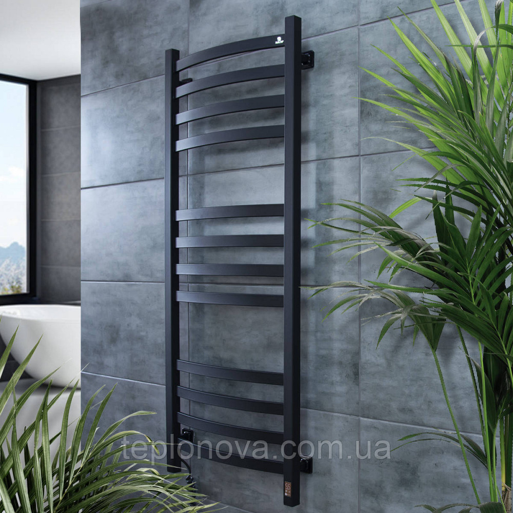 Сушарка для рушників електрична Navin Avalon 480х1200 Sensor ліва, чорний муар Чернівці - фото 5