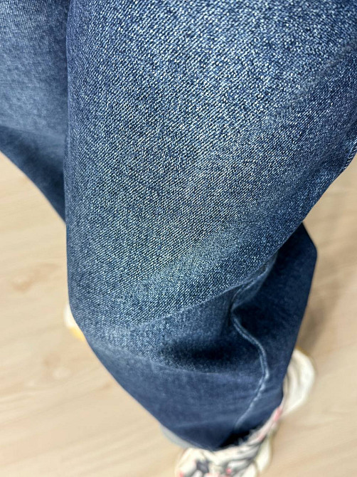 Джинсы женские Ladyn 845 MOM skater талия на резинке батал большие размеры синие, синий, 31, 31, 85 см, 113 см Киев - изображение 19