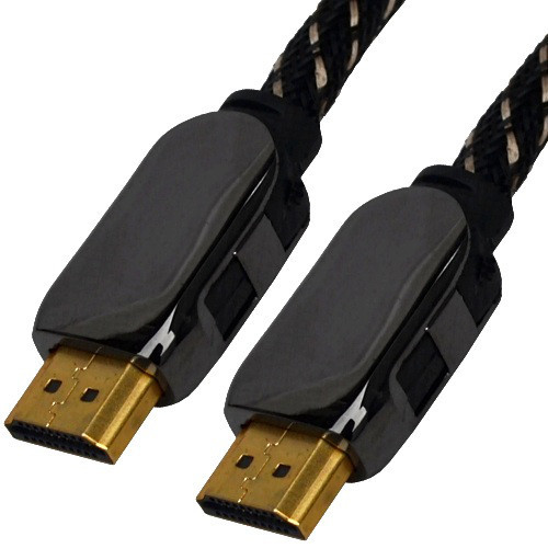 Шнур HDMI (штекер-штекер), v.1.3В, "позолочений", діам.-8 мм, фільтра + сітка, у коробці, 3 м, COMP Полтава - фото 1