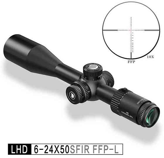 Оптический прицел Discovery LHD 6-24x50 IR FFP Оптичний приціл оптика. Київ